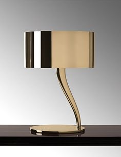 a lamp that is on top of a table