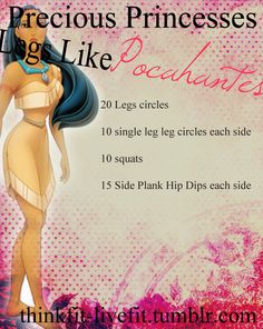 Think Fit Live Fit: Photo Disney Workout Challenge, Princess Workout, Quick Workout At Home, Plank Hip Dips