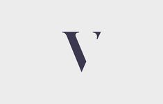 the letter v is made up of two black letters, one with an upside down tail