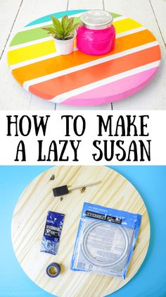 how to make a lazy susan with an easy diy project for kids and adults