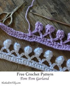 the crochet pattern is being worked on