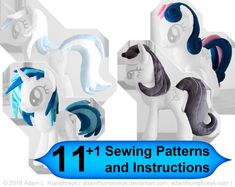 the instructions for how to sew your own ponys with this step - by - step video