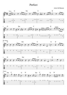 Guitar chords Perfect Ed Sheeran Chords, Guitar Melody Tab, Senorita Guitar Tab, Perfect Guitar Tab, Perfect Guitar Tabs Ed Sheeran, Perfect Ed Sheeran Guitar Chords, Easy Guitar Tabs Songs Pop, Easy Tab Guitar Songs, Perfect Ed Sheeran Guitar Tab