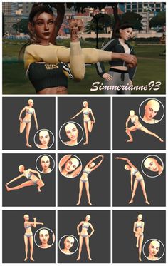 some animation character poses and expressions for the game