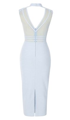 Looking for something unique and stylish? This HIGH NECK MESH MIDI DRESS IN LIGHT BLUE is perfect for you! Made with high quality materials, this dress is sure to turn heads and make you stand out in any crowd. Gentle Dry Clean Only Colour may vary due to lighting on images. The product images (without model) are closest to the true colour of the product.Item runs true to size chart and is cut to suit our size chart. Please refer to our size chart for the best fit. Do not size up or down. Evening Dresses Midi, Satin Corset Dress, Mesh Midi Dress, Midi Pencil Dress, High Neck Designs, Romper And Jacket, Denim Mini Dress, Plus Size Shopping, Stretch Satin