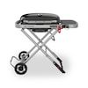 an image of a barbecue grill on wheels