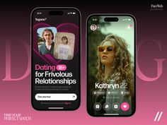 Find Lasting Love with Our Dating App Dating App Ui Design, Dating App Design, App Design Trends, Social App Design, Fun First Dates, First Date Tips, Ios App Design, Ux Mobile, Abstract Graphic Design