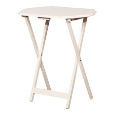 a small white table on a white background