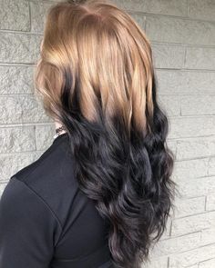 28 Coolest Blonde Ombre Hair Color Ideas in 2020 Blonde To Black Hair Ombre, Black Hair Ombre Blonde, Blond To Black Hair, Blond To Black Ombre, Blonde To Black Ombre, Blonde Black Ombre, Balayage Bangs, Brown Ombre Hair Color