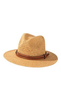 NON-ELIGIBLE FOR RETURN. FINAL SALE Channel your inner cowgirl with our Western Dreamer Panama Hat. Designed with rustic charm and western flair, this wide brim hat is perfect for western country concerts, a day on the ranch, or a sunny resort vacation, offering both style and sun protection. Handmade Woven Crisscross Pattern Style: Western Panama Hat Vegan Leather Band Accent 100% Paper Circumference: 22.25" Brim: 2.75" Crown height: 4.75" One size fits most Adjustable Casual Hat For Ranch, Casual Adjustable Hat For Ranch, Wide Brim Straw Hat For Ranch, Country Style Fedora With Adjustable Curved Brim, Country Style Adjustable Fedora With Curved Brim, Adjustable Brimmed Country Fedora, Adjustable Country Style Fedora Sun Hat, Adjustable Wide Brim Fedora For Rodeo, Casual Brimmed Hat For Ranch