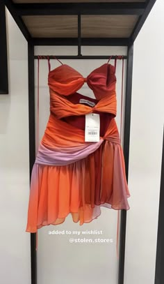 Orange Dress, Guest Dresses, Look Fashion, Fit Inspo, Pretty Dresses, Vestidos De Fiesta, Ibiza, The Label, Chic Outfits