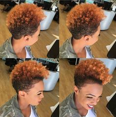 Natural Hairstyles With Color, Natural Curls Black Women, Curls Black Women, Hairstyles With Color, Natural Curls Black, Short Natural Curls, Short Natural Hairstyles, Tapered Twa, Short Haircuts For Black Women