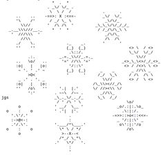 snowflakes are shown in the form of numbers and letters, all drawn by hand