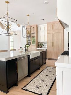 the kitchen is clean and ready for us to use in its new owner's home