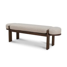 Jahoda 1.6m Walnut Elm Bench - Natural Linen Bench Nicki-Core Wooden Bench Seat, Boardroom Chairs, Modern Home Office Furniture, Sofa Storage, Mesh Office Chair, Soft Seating, Wooden Bench, Adjustable Height Desk, Home Office Chairs