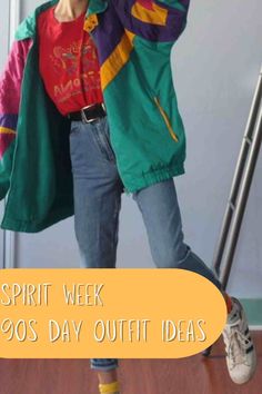 90s pop concert outfit ideas Dress To Impress School Spirit Week, Diy 90s Outfit Ideas, Disco Day Spirit Week, Easy Throwback Outfits Spirit Week, 90s Spirit Day Outfit, Easy 90s Outfit Spirit Week, 90s Day At School, 90s Decade Day Spirit Week, Decade Day Outfits For School 90s