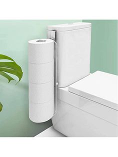 [CONVENIENT STORAGE]: Size: 16.54*3.54*1.38 in, toilet paper holder can store up to 4 rolls of paper and can even hold mega roll toilet paper (up to 6.5 in diameter)[RUST-PROOF]: Toilet paper storage is made of stainless steel to prevent rusting and is suitable for wet environments such as bathrooms and kitchens[HOOKS & STICK ADHESIVE]: Toilet paper roll holder can work over the toilet tank or any smooth wall. You can also use the hook to hang on the cabinet door or use the stick adhesive to han Bathroom Toilet Paper Storage, Toliet Paper Holder, Toilet Paper Holder Wall Mount, Bathroom Toilet Paper, Toilet Paper Holder Wall, Kitchen Hooks, Toilet Paper Roll Holder, Toilet Paper Storage, Paper Roll Holders