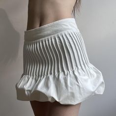 Armani Jeans white skirt International shipping : 10€ - Depop Creative Fabric, Bubble Skirt, Jeans White, Armani Jeans, White Skirt, Cafe Interior, White Skirts, Skirt Fashion