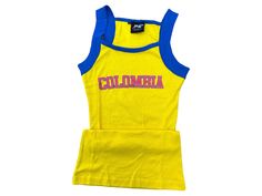 Colombia mens tank top Women can wear as long dress style 90s Style Stretch Cotton Tank Top, 90s Stretch Tank Top For Streetwear, Long Dress Style, Mens Tank, Tank Top Women, Top Women, Mens Tank Tops, Tank Tops Women, Long Dress