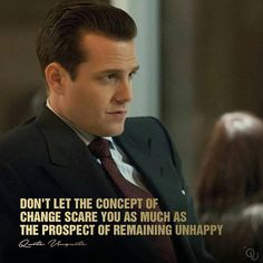 a man in a suit and tie with a quote from the tv show suits and ties