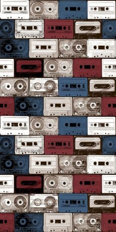 an image of a pattern with cassettes on it