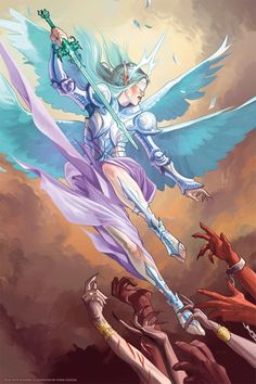 Dnd Art, Angels And Demons, Angel Art, Character Concept, Character Illustration