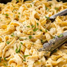 a close up of a plate of food with noodles and parmesan cheese on it