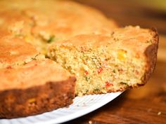 a close up of a cake on a plate