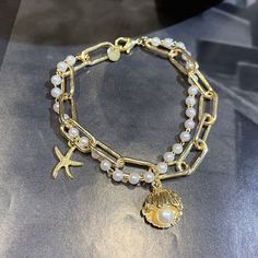 Brand Name: FIRST NOBLEBracelets Type: Chain & Link BraceletsGender: WomenMetals Type: Zinc AlloyOrigin: CN(Origin)Style: TRENDYMaterial: MetalChain Type: Beaded BraceletShape\pattern: GeometricClasp Type: LOBSTER