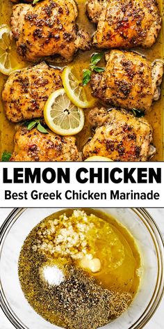 Lemon chicken recipe Lemon Thigh Chicken, Chicken Thigh Recipe Healthy, Athenian Chicken Recipes, Greek Recipes Chicken, Healthy Mediterranean Chicken, Meditteranean Chicken Recipes, Mediterran Chicken Recipes, Mediterannean Chicken, Meditterean Chicken