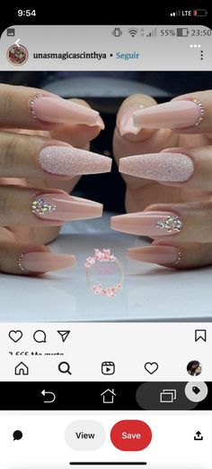 Pink Glitter Acrylics, Summer Nails Coffin, Mani Ideas, August Nails, Nails Art Designs, Glow Nails, Wedding Nails Design, Sparkle Nails, Bride Nails