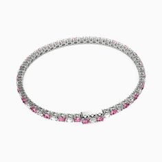 Indulge in the timeless beauty of this tennis bracelet. Meticulously crafted, this exquisite piece showcases a continuous line of lustrous round-cut gemstones, each meticulously set to create a seamless and elegant look. The brilliant sparkle of the gemstones adds a touch of glamour to any ensemble, making it a must-have accessory.Carat Weight: 6.5 ctStone Size: 3 mmStone Type: Moissanite/GemstoneNumber of Stones: 65 Stone Color: OptionalStone Shape: RoundWidth: 3.1 mmThickness: 3.1 mmMaterial: Dazzling White Gold Tennis Bracelet With Sparkling Stones, Fine Jewelry Tennis Bracelet With Gemstone, Fine Jewelry Tennis Bracelet With Sparkling Stones For Anniversary, Anniversary Fine Jewelry Tennis Bracelet With Sparkling Stones, Anniversary Tennis Bracelet With Sparkling Stones, Fine Jewelry White Gold Tennis Bracelet With Gemstones, Classic White Gold Tennis Bracelet With Gemstone, White Gold Tennis Bracelet With Gemstones, Luxury Sterling Silver Bracelet With Sparkling Stones