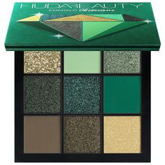 Huda Beauty Precious Stones Emerald Obsessions Eyeshadow Palette – Musings of a Muse Fixing Spray, Green Eyeshadow, Smokey Eyes, Eye Makeup Tips, Stone Collection, Eyeshadow Brushes, Shadow Palette, Makeup Palette, Makeup Revolution