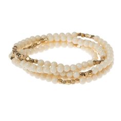 Scout Curated Wears White Fossil Jasper the Supreme Nurturer Wrap Sweet Jewelry, Miyuki Bracelet, Jasper Bracelet, Wrap Necklaces, Stone Wrapping, Semi Precious Beads, Semi Precious Stone, The Supreme, Bracelet Collection