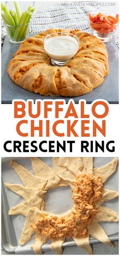 buffalo chicken crescent ring Pillsbury Crescent Roll Dinner Recipes, Chicken Croissant Ring, Football Food Crescent Rolls, Bbq Chicken Ring Crescent Rolls, Chicken Pillsbury Crescents, Fun Crescent Roll Recipes, Ring Dinner Crescent Rolls, Food To Make With Crescent Rolls, What Can You Make With Pillsbury Crescent Rolls