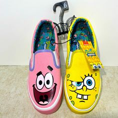 Ground Up Brand Sponge Bob And Patrick New With Tags Sneakers! See All Photos For Details! Ultra Fast Shipping @Vintageresale1 ! Thank You For Shopping With Us! Enjoy Your Day ! Fun Non-slip Sneakers For Spring, Yellow Non-slip Sneakers For Summer, Yellow Non-slip Summer Sneakers, Playful Yellow Sneakers With Round Toe, Yellow Slip-on Canvas Shoes For Spring, Yellow Flat Sneakers With Rubber Sole, Yellow Slip-on Low-top Sneakers, Yellow Non-slip Sneakers With Round Toe, Fun Yellow Slip-on Sneakers