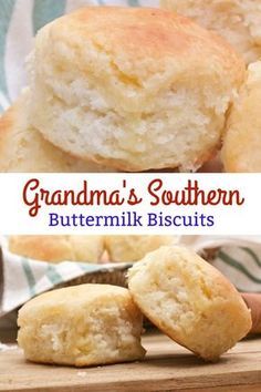 grandma's southern buttermilk biscuits on a cutting board