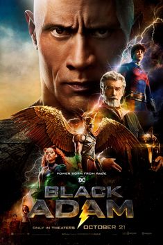 the movie poster for black adam