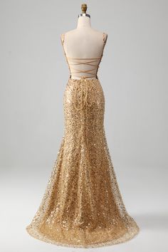 Golden Prom Dress, Gold Dresses Long, Golden Mermaid, Sequin Evening Dress, Sparkly Prom Dresses, Gold Prom Dresses, Floral Prom Dresses, Golden Dress, Stunning Prom Dresses