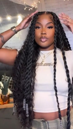 Twisted Hair, Big Box Braids Hairstyles, Box Braids Hairstyles For Black Women, Braided Cornrow Hairstyles, Twist Braid Hairstyles, Protective Hairstyles Braids, Pretty Braided Hairstyles, Girls Hairstyles Braids, Dope Hairstyles