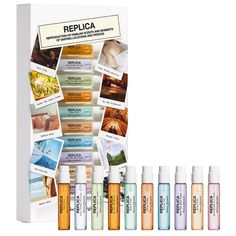 REPLICA Memory Box Exploration Set | Maison Margiela Maison Margiela Perfume, Replica Fragrance, Replica Perfume, Replica Jazz Club, Fragrance Finder, Maison Margiela Replica, Sailing Day, Sephora Favorites, Margiela Replica