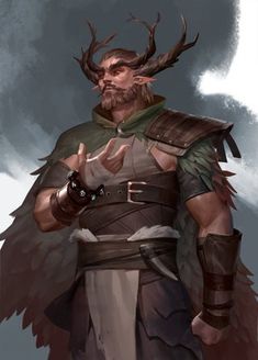 an image of a man with horns on his head