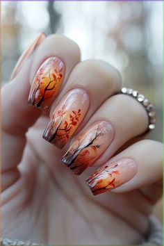 These fall nail designs are everything!#TattooDesigns #TattooInspiration #InkIdeas #TattooArt #Tatto Easter Nail, Nagellack Trends, Autumn Nail, Fall Nail Trends, Thanksgiving Nails, Trendy Nail Design, Autumn Nails, Fall Nail Designs