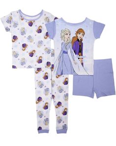 NEW Disney Frozen Kids Girls 4-piece Pajama Set Size 6. Condition is New with tags. Shipped with USPS Ground Advantage. Disney Outfits Girls, Princess Pajamas, Disney Royalty, Frozen Kids, Disney Pajamas, Disney Clothes, Spring Kids, Girls Sleepwear, Cute Princess