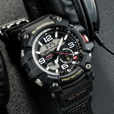 Casio G-SHOCK Quartz Waterproof Mens Black Digital GG-1000-1APR G Shock Mudmaster, Casio G Shock, G Shock, Free Size, Bracelet Watch, Quick Saves, Black