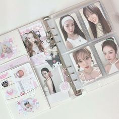 Pc Binder Aesthetic, Kpop Photo Card Binder, Photocard Sticker Deco, Pc Binder Deco, Kpop Binder Ideas, Kpop Binder Aesthetic, Photocard Binder Deco, Korean Stickers Aesthetic, Photocard Binder Aesthetic