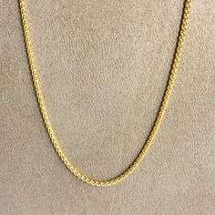 Unisex 14k Yellow Gold Spiga Wheat Chain Necklace 19.88 Inch, 1.25mm Width, Handmade Product Description: Discover timeless elegance with the Unisex 14k Yellow Gold Spiga Wheat Chain Necklace by Korifidis, meticulously crafted in Italy by El Greco Jewellery since 1952. This exquisite necklace is a testament to superior craftsmanship, featuring solid 14k yellow gold with a refined length of 19.88 inches (50.5 cm) and a delicate width of 1.25 mm. Weighing 4.50 grams, it boasts a secure clasp for c Minimalist Yellow Gold Wheat Chain Necklace, Yellow Gold Curb Chain Necklace For Jewelry Making, Gold Wheat Chain Necklace For Anniversary, Necklace Brands, Elegant Accessories, Timeless Beauty, Precious Metals, Gold Chain, Chains Necklace