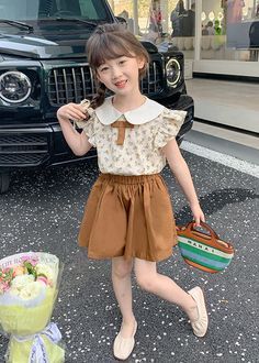 Classic Kids Clothes, Two Piece Sets Summer, Korean Babies, Girls Outfits, Summer Dress Outfits, Summer Chic, Fashion Hacks Clothes, Dresses Kids Girl, Disney Pictures