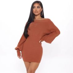 Fall Mini Sweater Dress For Brunch, Orange Long Sleeve Mini Dress For Brunch, Casual Orange Winter Dress, Orange Casual Winter Dress, Casual Long Sleeve Orange Mini Dress, Casual Fall Bodycon Dress For Brunch, Casual Orange Mini Bodycon Dress, Orange Long Sleeve Mini Dress For Date Night, Orange Fall Dresses For Night Out