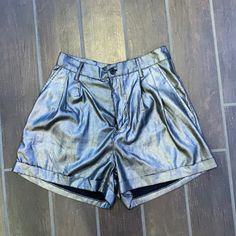 Never Worn Thin And Shiny Urban Outfitters Shorts, Blue Gray, Blue Grey, Urban Outfitters, High Waist, Color Blue, High Waisted, Womens Shorts, Grey